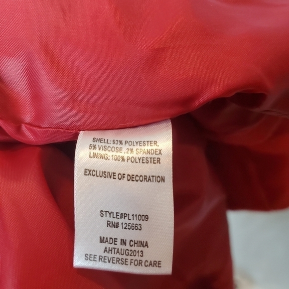 Valerie Stevens sz M Red double breasted peacoat - Picture 5 of 7